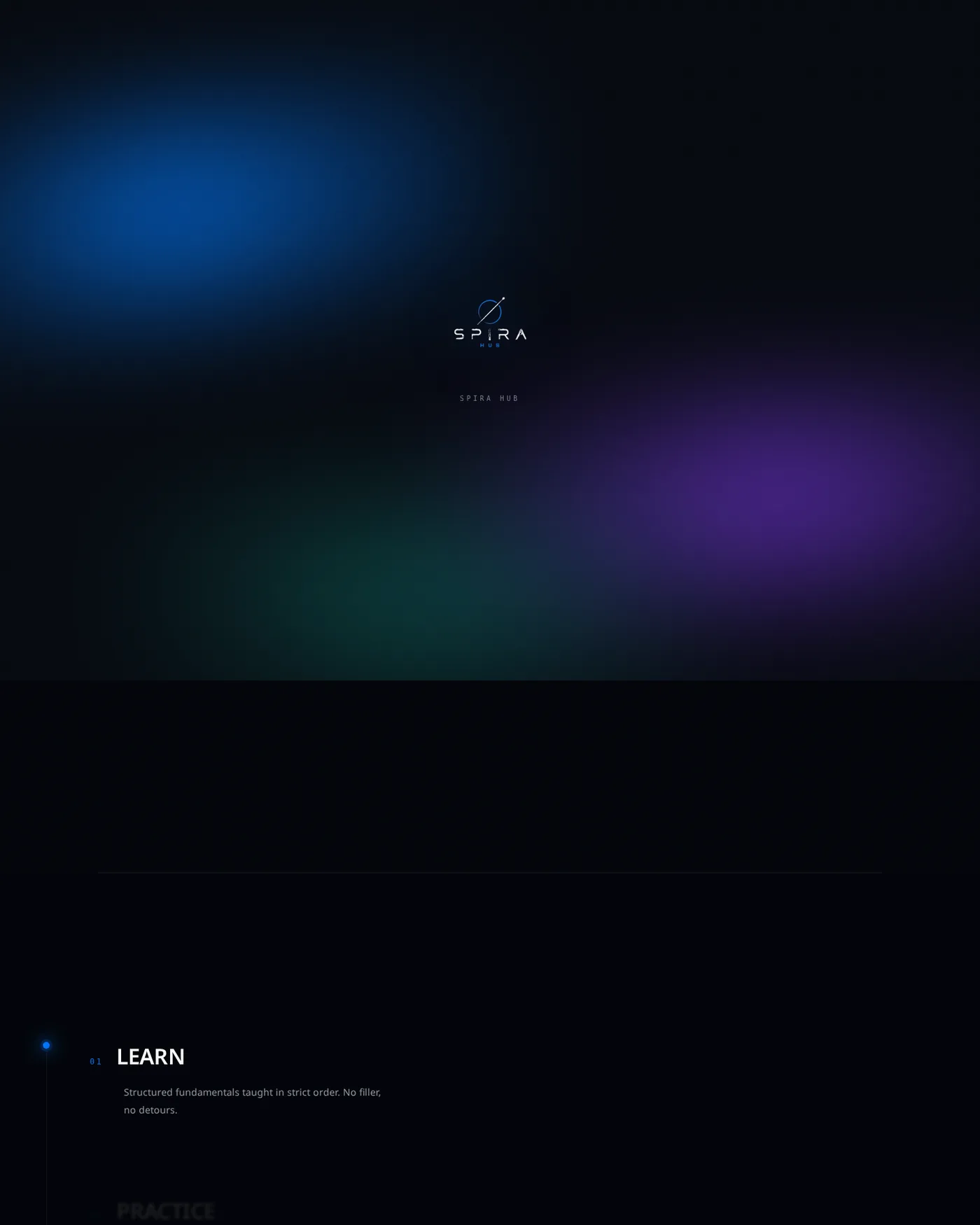 Website design for Spira Hub — AI & Technology School